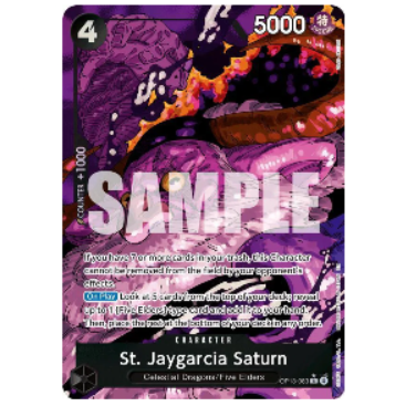 One Piece CG St. Jaygarcia Saturn *(Alternate Art)* Carrying On His Will OP13-083