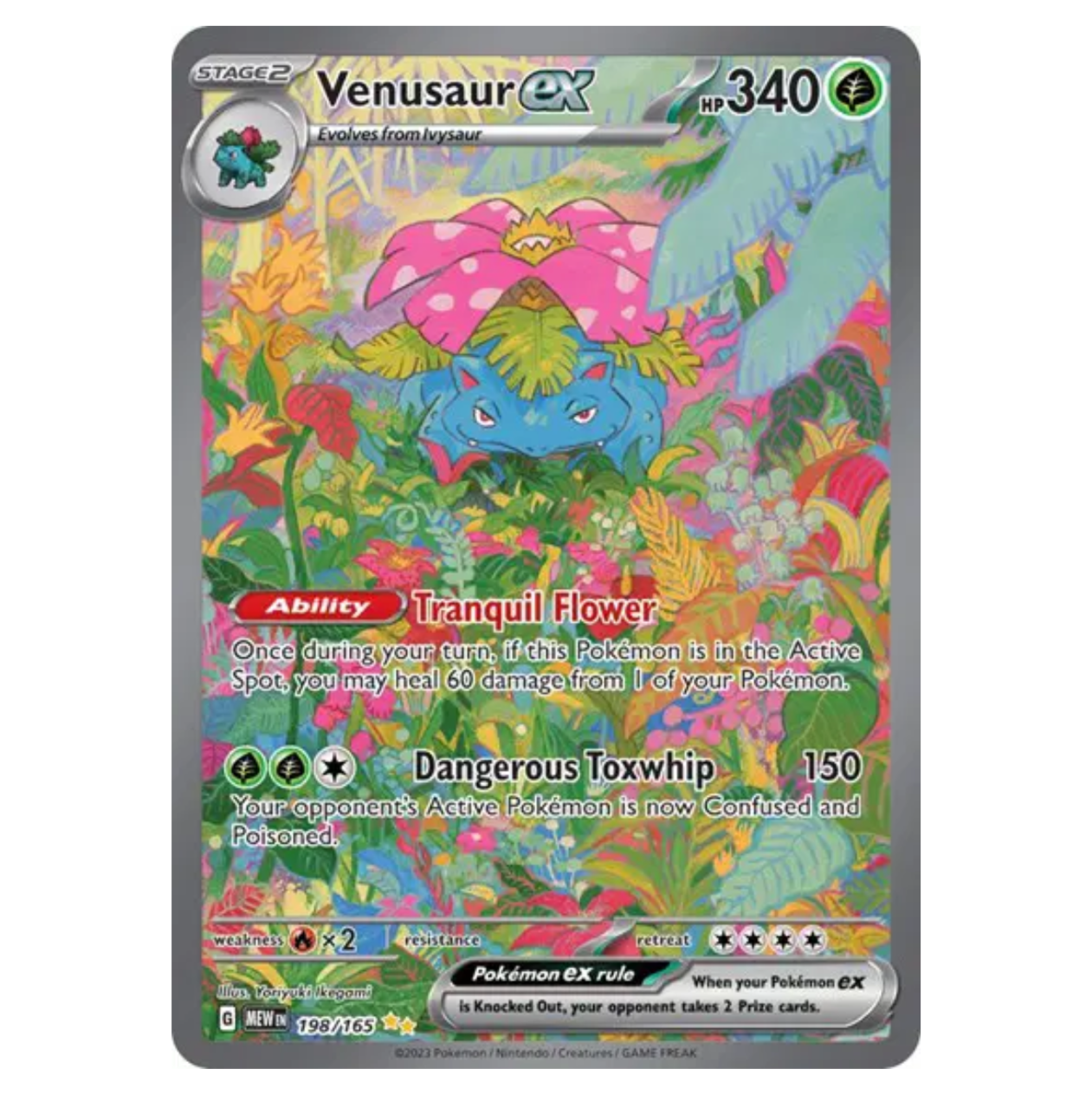 Pokémon TCG Venusaur EX 151 198/165