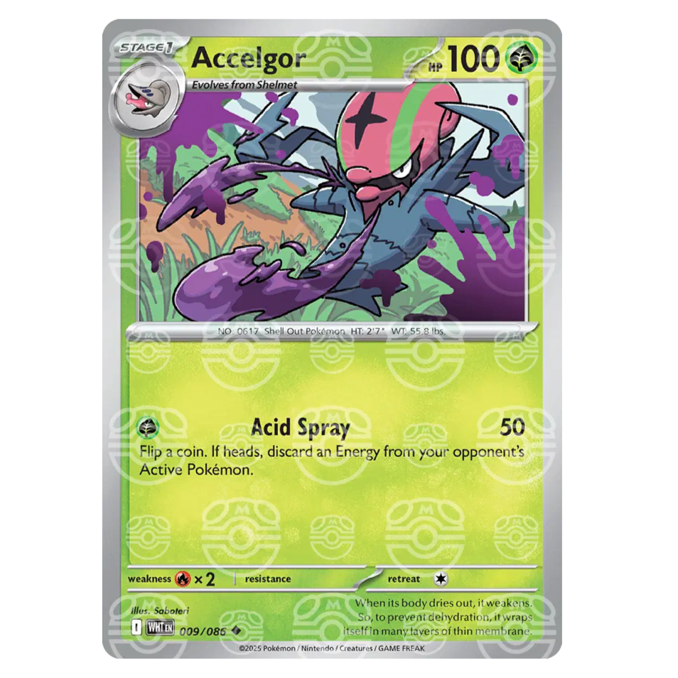 Pokemon TCG Accelgor *Master Ball* White Flare 009/086