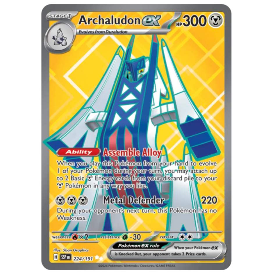 Pokemon TCG Archaludon ex Surging Sparks 224/191