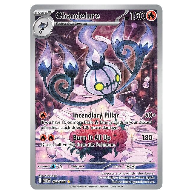 Pokemon TCG Chandelure White Flare 103/086