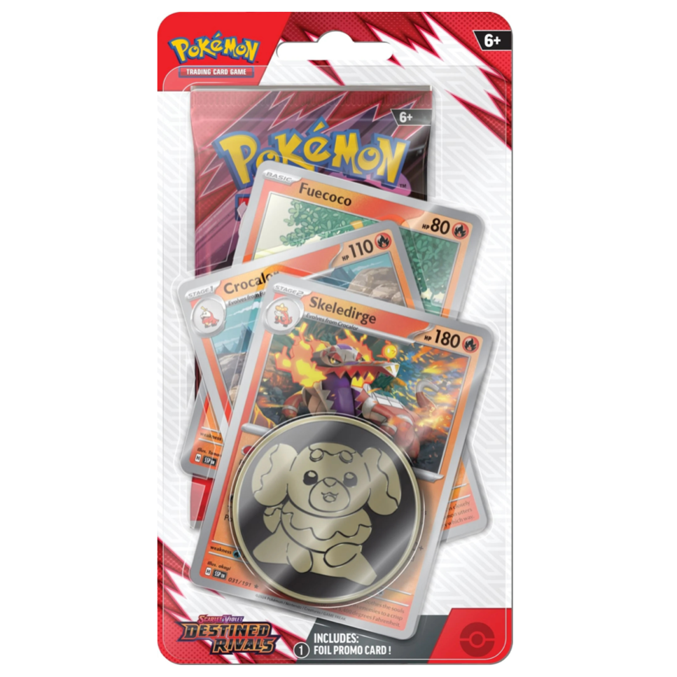 Pokemon TCG Destined Rivals Premium Checklane Blister - Skeledirge