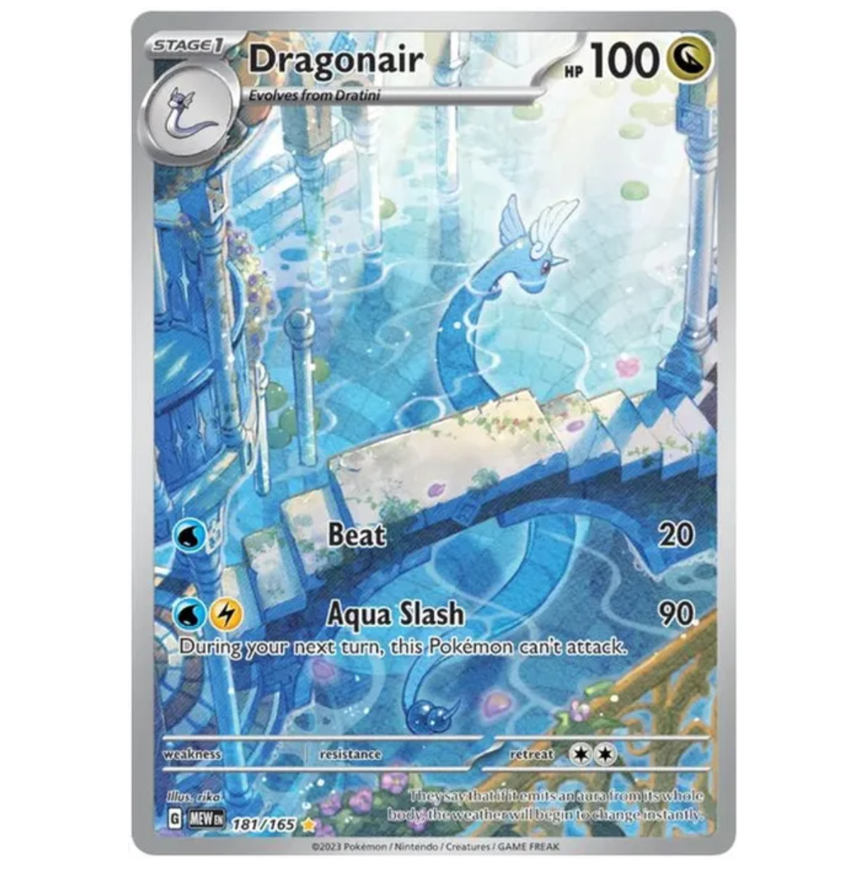 Pokemon TCG Dragonair 151 182/165.