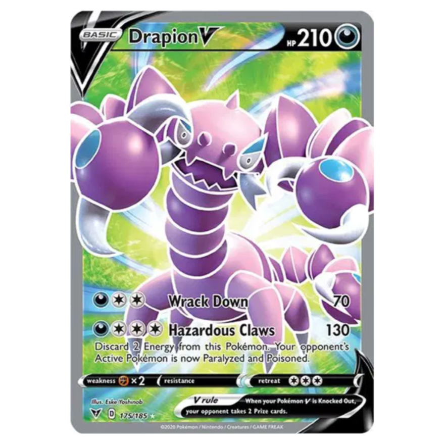 Pokemon TCG Drapion V Vivid Voltage 175/185