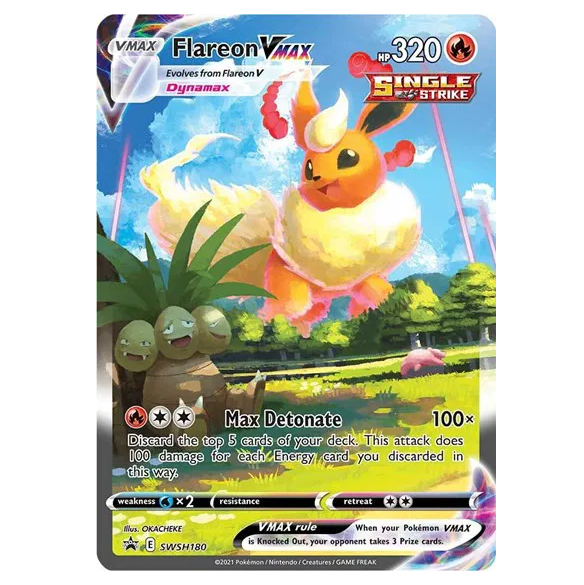 Pokemon TCG Flareon VMAX Promo SWSH180
