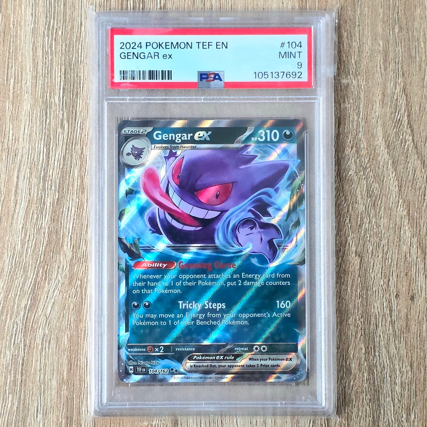 Pokemon TCG Gengar ex Temporal Forces 104/162 (PSA 10)