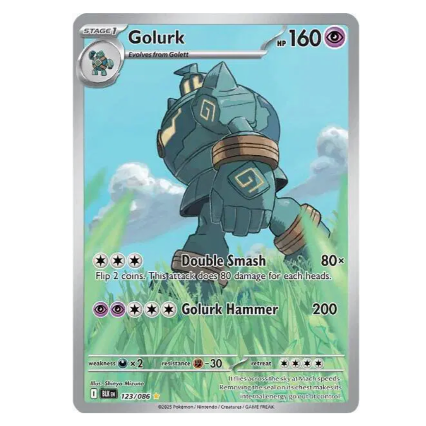 Pokemon TCG Golurk Black Bolt 123/086