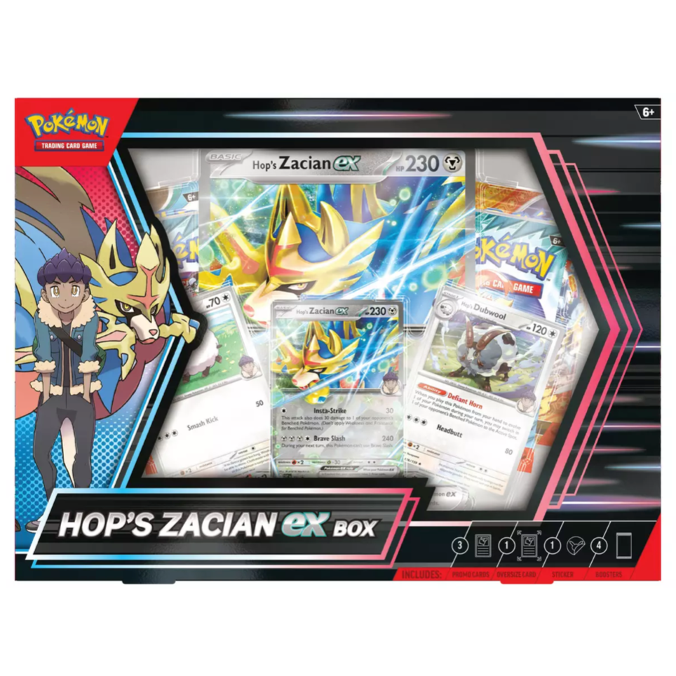 Pokemon TCG Hop's Zacian ex Box