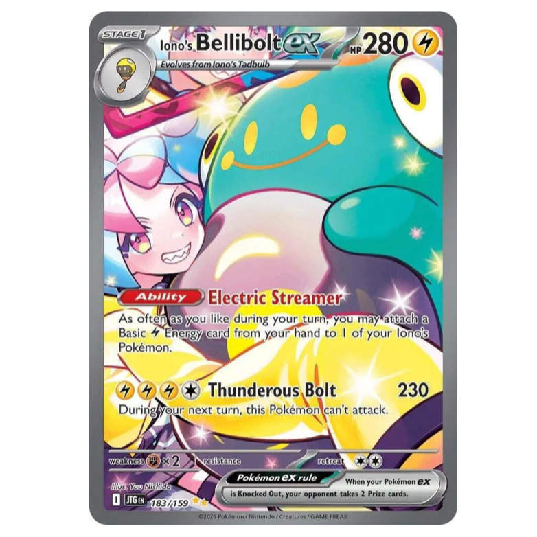 Pokemon TCG Iono's Bellibolt ex Journey Together 183/159