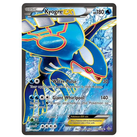 Pokemon TCG Kyogre EX Primal Clash 148/160
