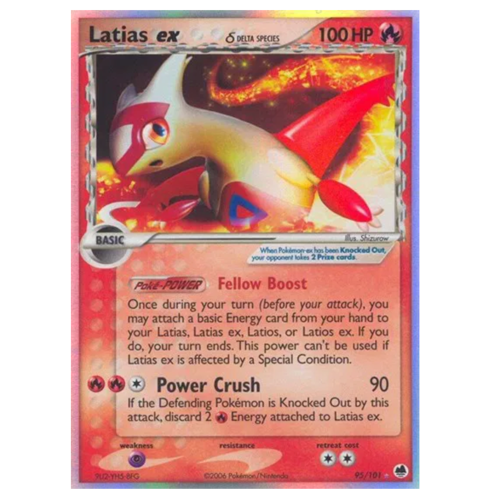 Pokemon TCG Latias ex Delta Species EX Dragon Frontiers 95/101