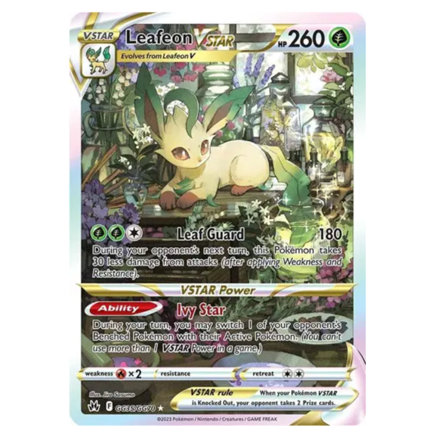 Pokemon TCG Leafeon VSTAR Crown Zenith GG35/GG70
