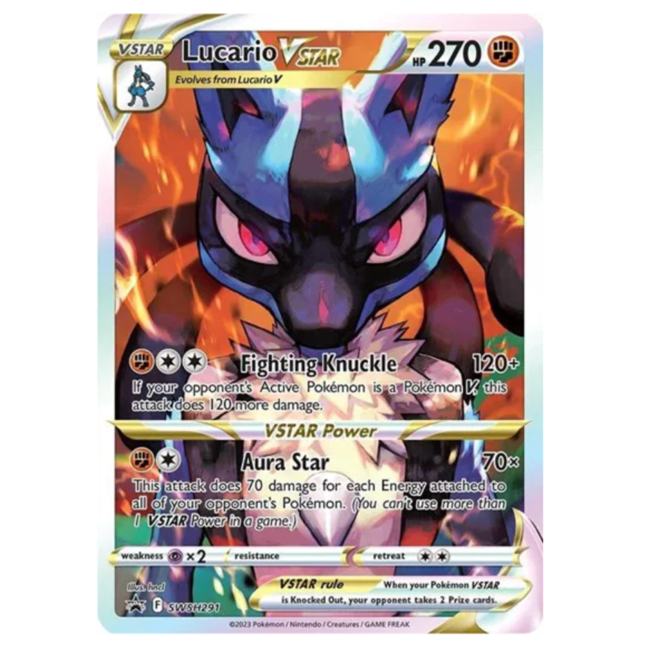 Pokemon TCG Lucario VSTAR Sword & Shield Promo SWSH291