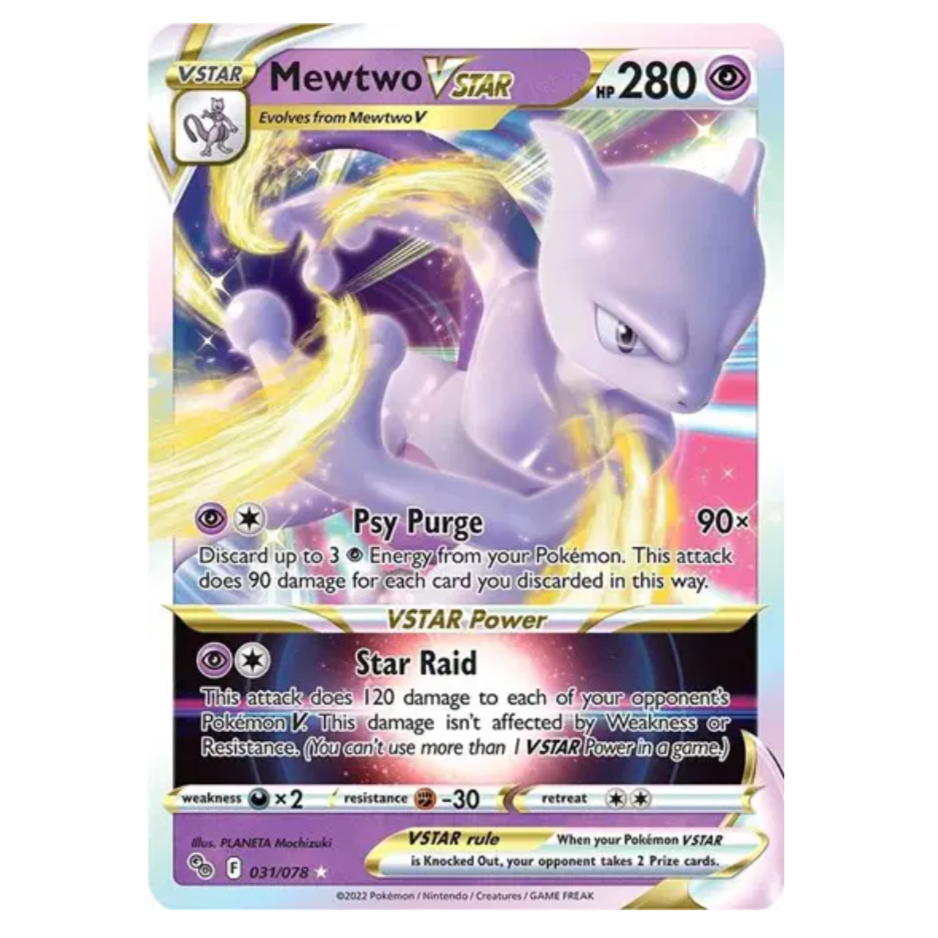Pokemon TCG Mewtwo VSTAR Pokemon Go 031/078