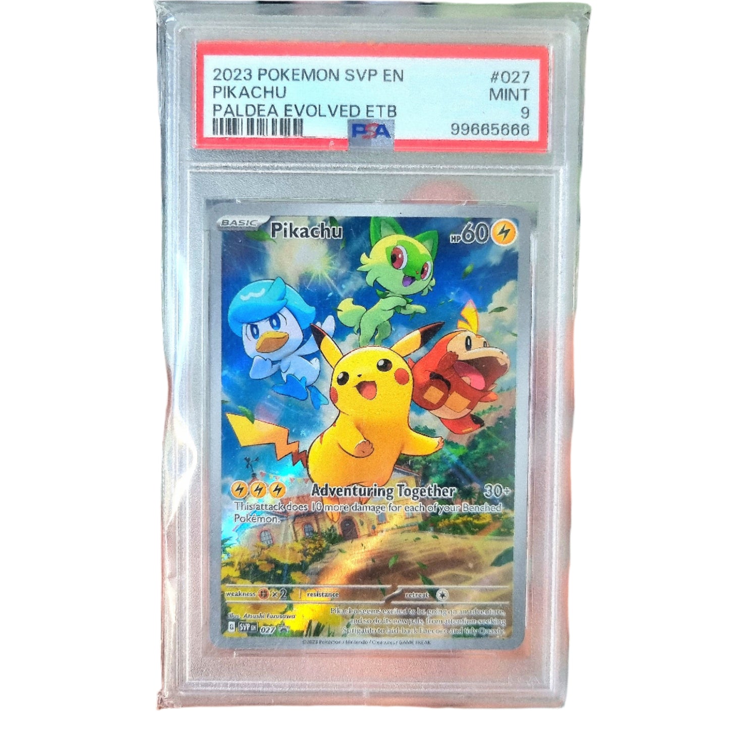 Pokemon TCG Pikachu Promo 027 (PSA 9)