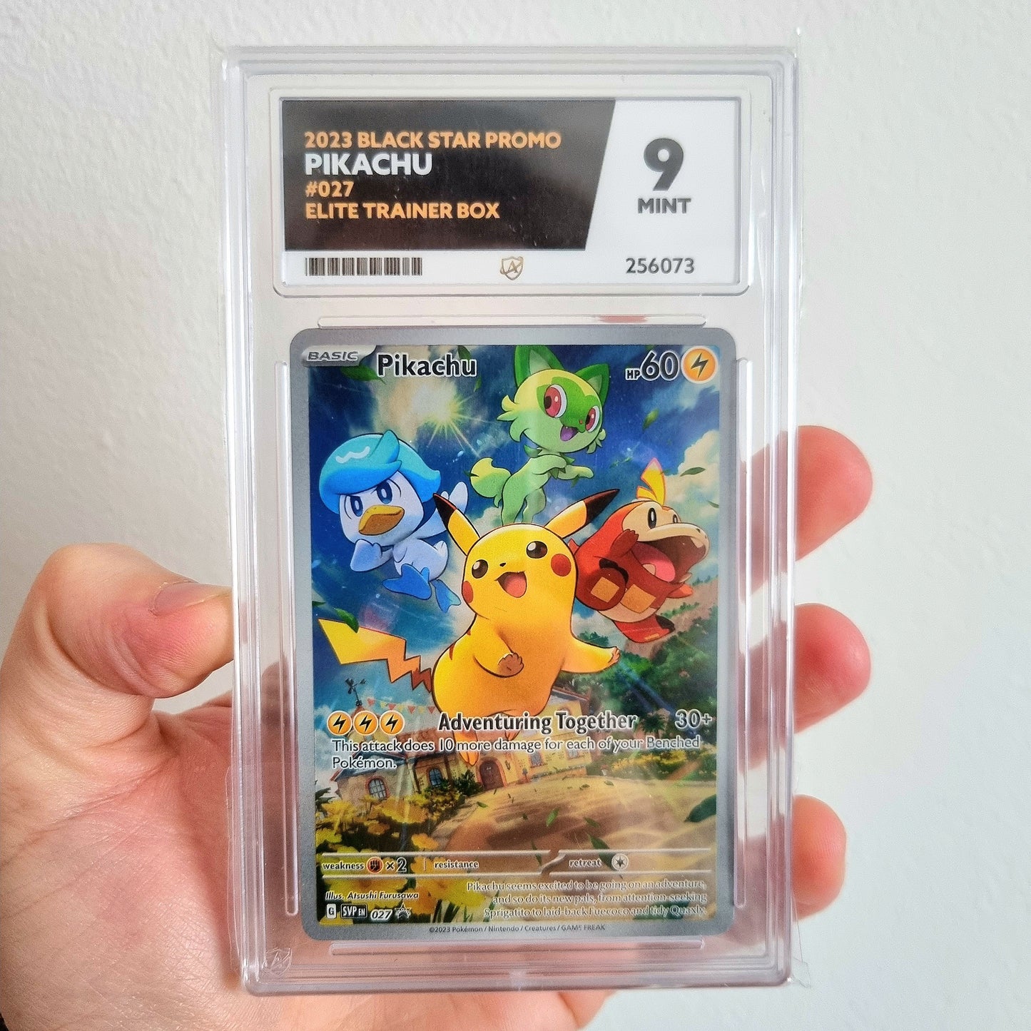 Pokemon TCG Pikachu Scarlet & Violet Promo 027 (Ace 9)