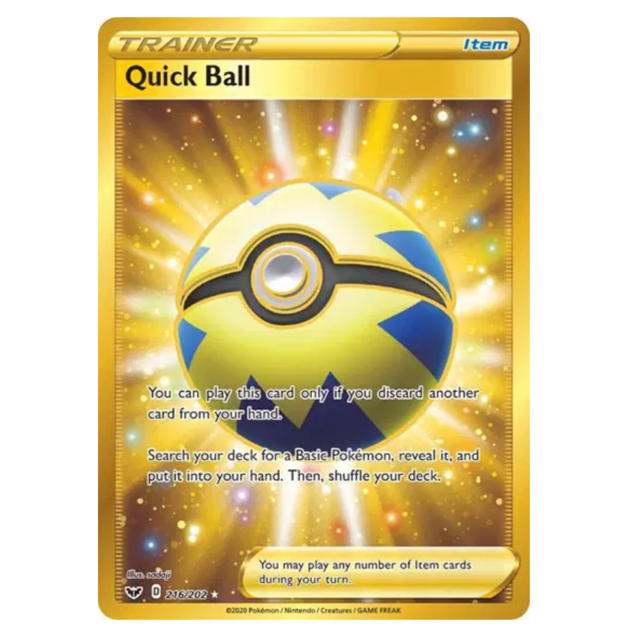 Pokemon TCG Quick Ball Sword & Shield 216/202