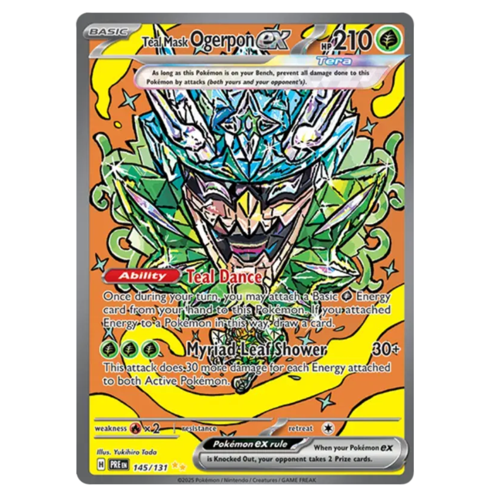 Pokemon TCG Teal Mask Ogerpon ex Prismatic Evolutions 145/131