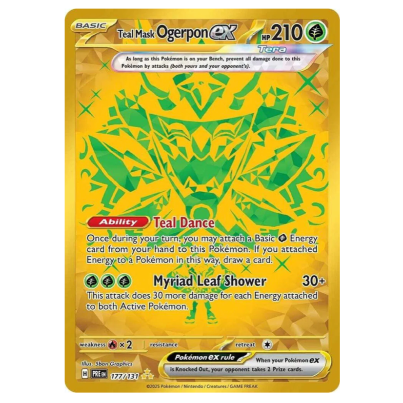 Pokemon TCG Teal Mask Ogerpon ex Prismatic Evolutions 177/131