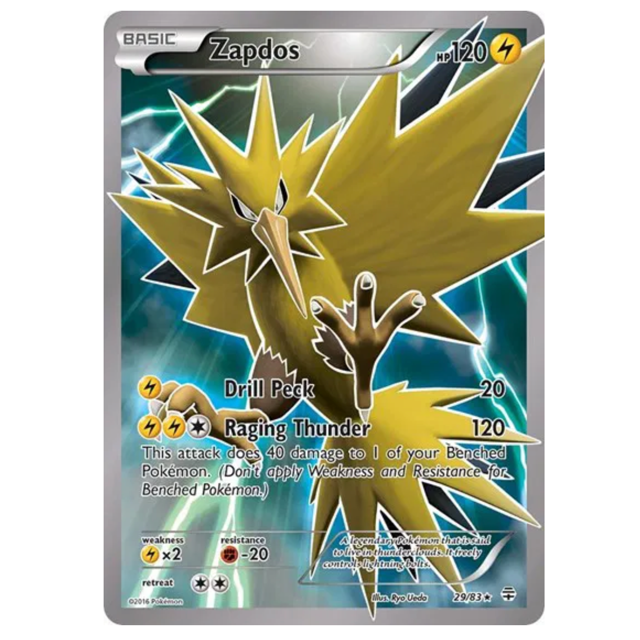 Pokemon TCG Zapdos Generations 29/83