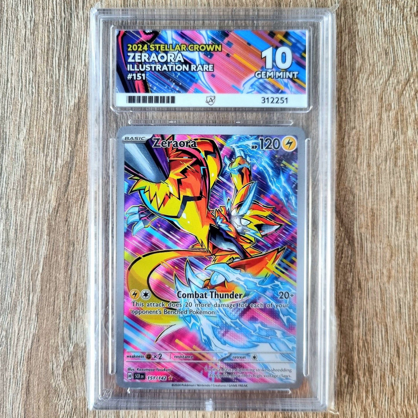 Pokemon TCG Zeraora Stellar Crown 151/142 (Ace 10)