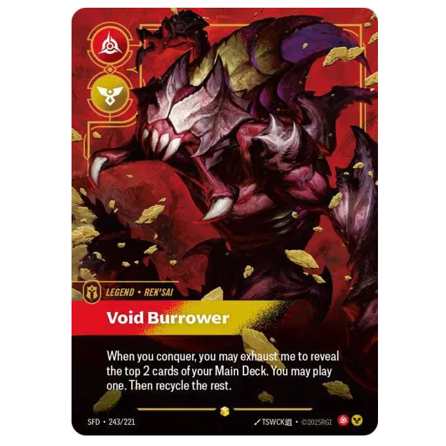 Riftbound: League of Legends TCG Rek'sai Void Burrower Spiritforged 243/221