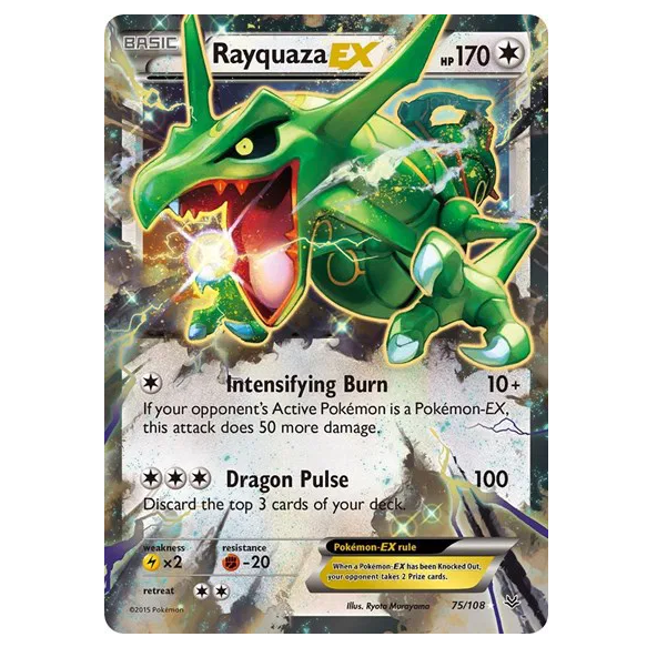 Pokemon TCG Rayquaza EX Roaring Skies 75/108