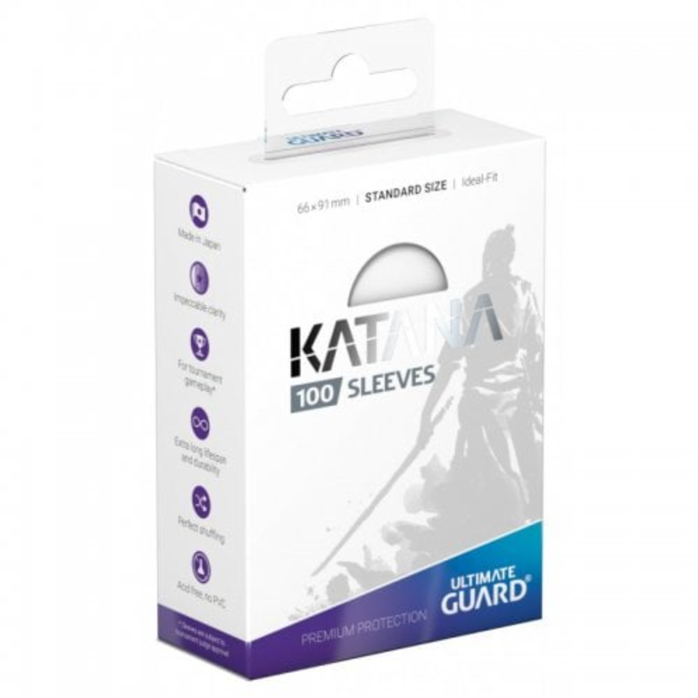 Ultimate Guard Katana Sleeves Standard Size (100) Transparent
