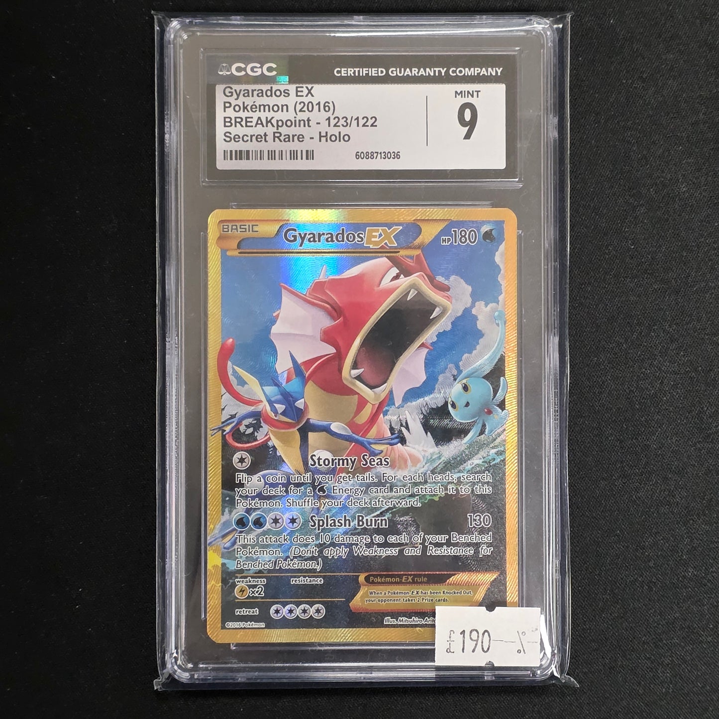 Pokemon TCG Gyarados EX BREAKpoint 123/122 (CGC 9)