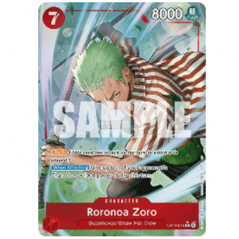 One Piece CG Roronoa Zoro *Alternate Art* The Azure Sea's Seven OP14-015