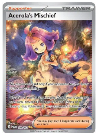 Pokemon TCG Acerola's Mischief Mega Evolution 183/132