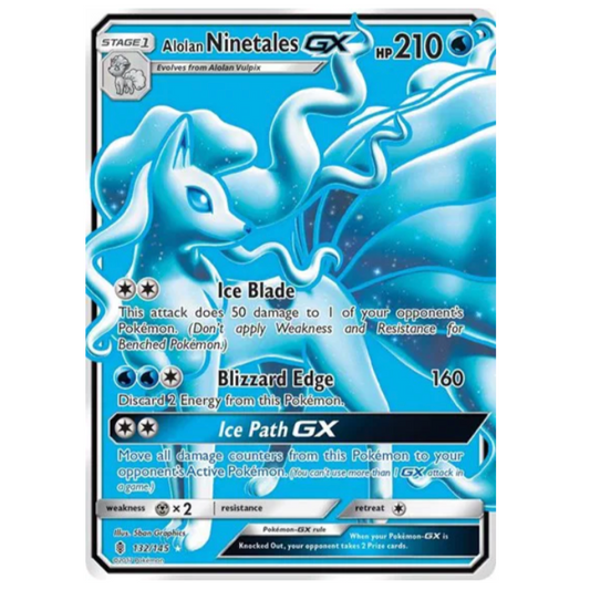 Pokemon TCG Alolan Ninetales GX Guardians Rising 132/145