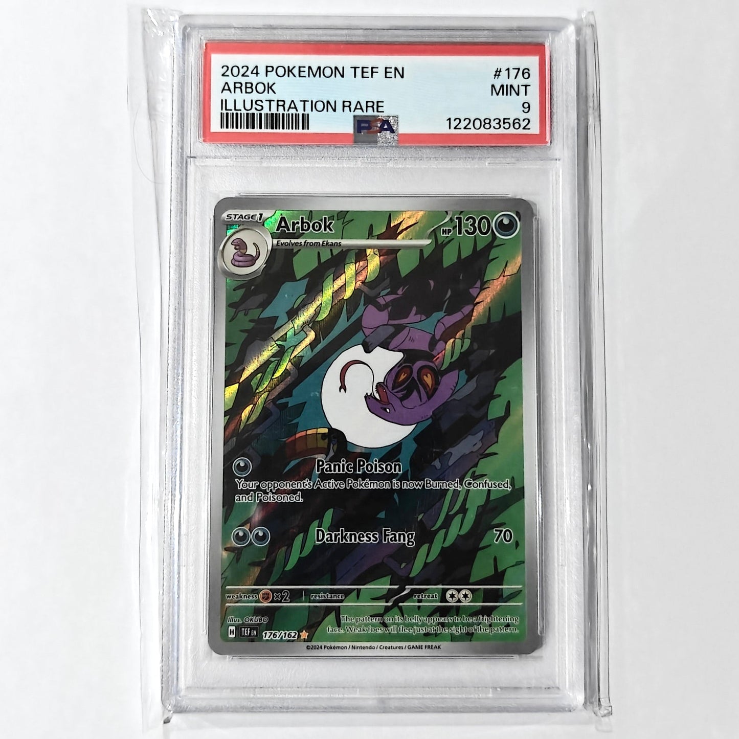 Pokemon TCG Arbok Temporal Forces 176/162 (PSA 9)