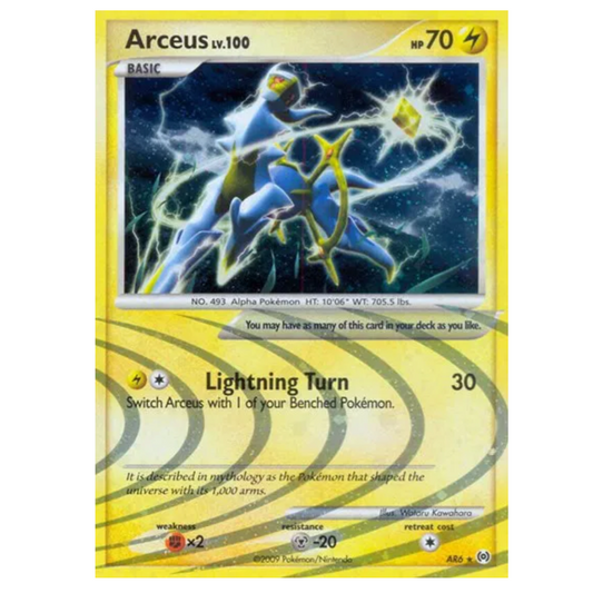 Pokemon TCG Arceus LV.100 Platinum Arceus AR6