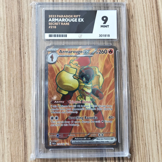 Pokemon TCG Armarouge ex Paradox Rift 218/182 (Ace 9)