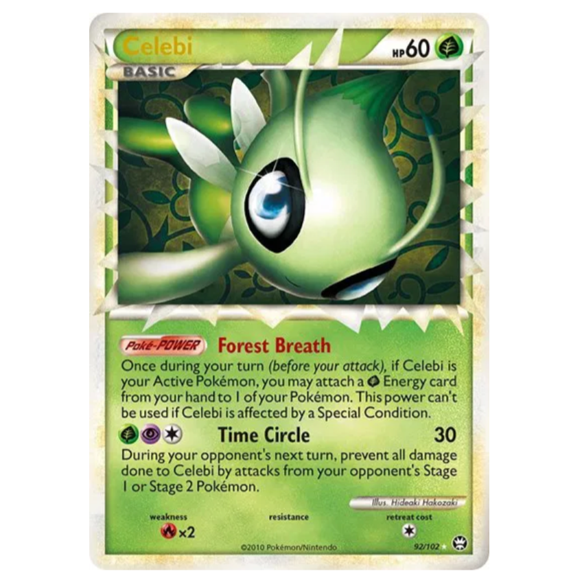 Pokemon TCG Celebi *Prime* Triumphant 92/102