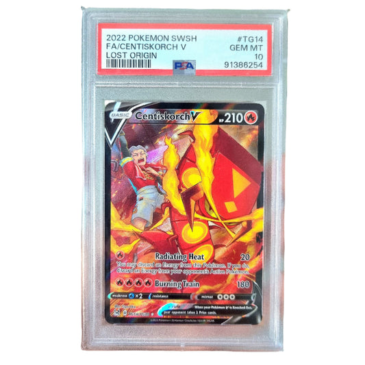 Pokemon TCG Centiskorch V Lost Origin TG14/TG30 (PSA 10)