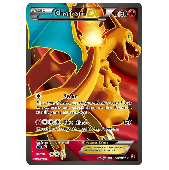 Pokemon TCG Charizard EX Flashfire 100/106