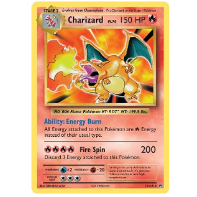 Pokemon TCG Charizard Evolutions 11/108