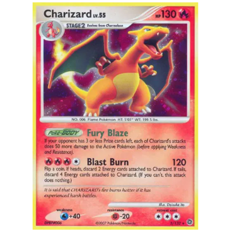 Pokemon TCG Charizard Holo Rare Secret Wonders 3/132 