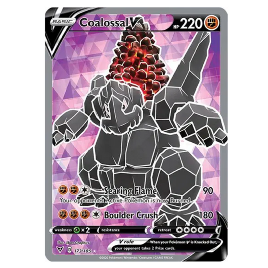 Pokemon TCG Coalossal V Vivid Voltage 173/185