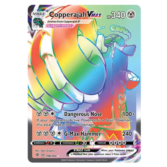 Pokemon TCG Copperajah VMAX Rebel Clash 199/192
