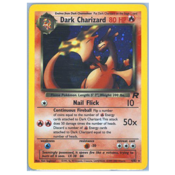 Pokemon TCG Dark Charizard Team Rocket 4/82
