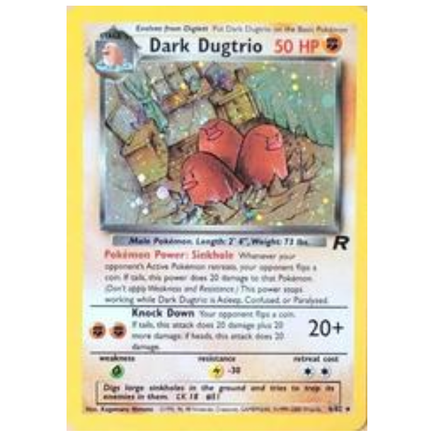 Pokemon TCG Dark Dugtrio Team Rocket 6/82