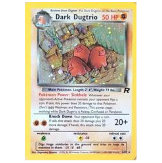 Pokemon TCG Dark Dugtrio Team Rocket 6/82