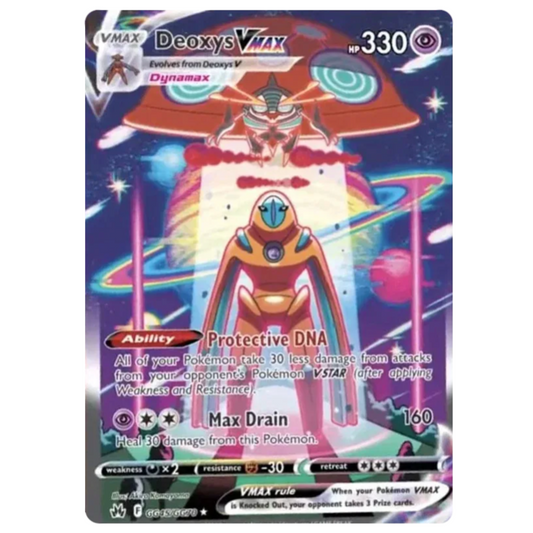 Pokemon TCG Deoxys VMAX Crown Zenith GG45/GG70