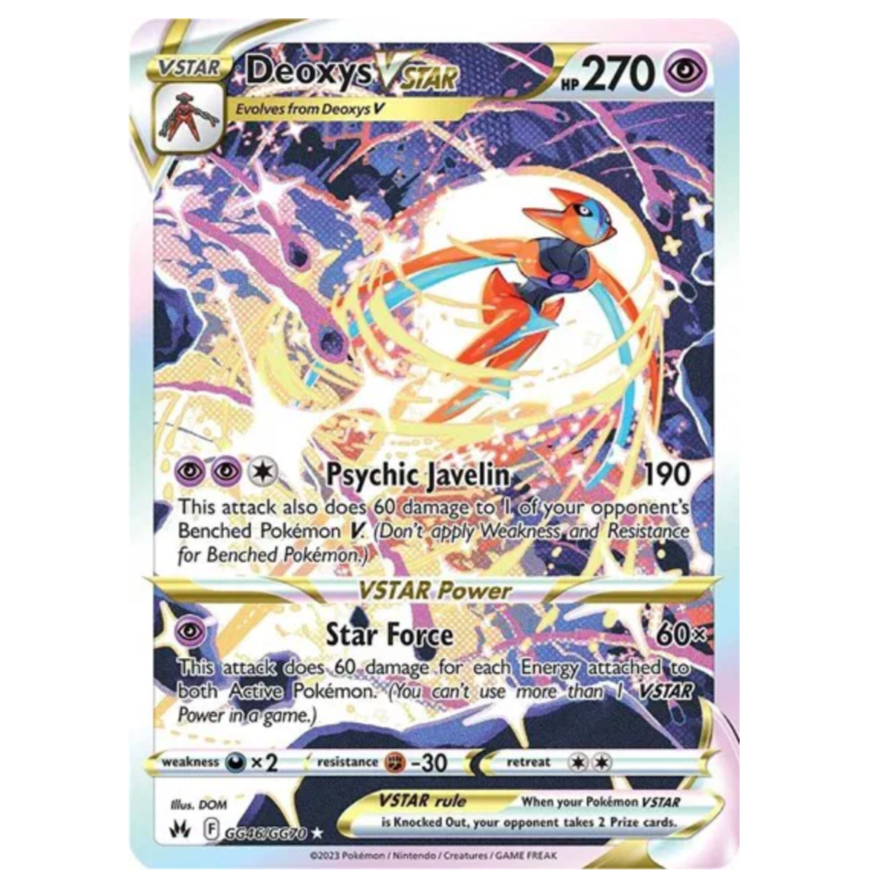 Pokemon TCG Deoxys VSTAR Crown Zenith GG46/GG70