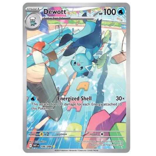 Pokemon TCG Dewott White Flare 106/086