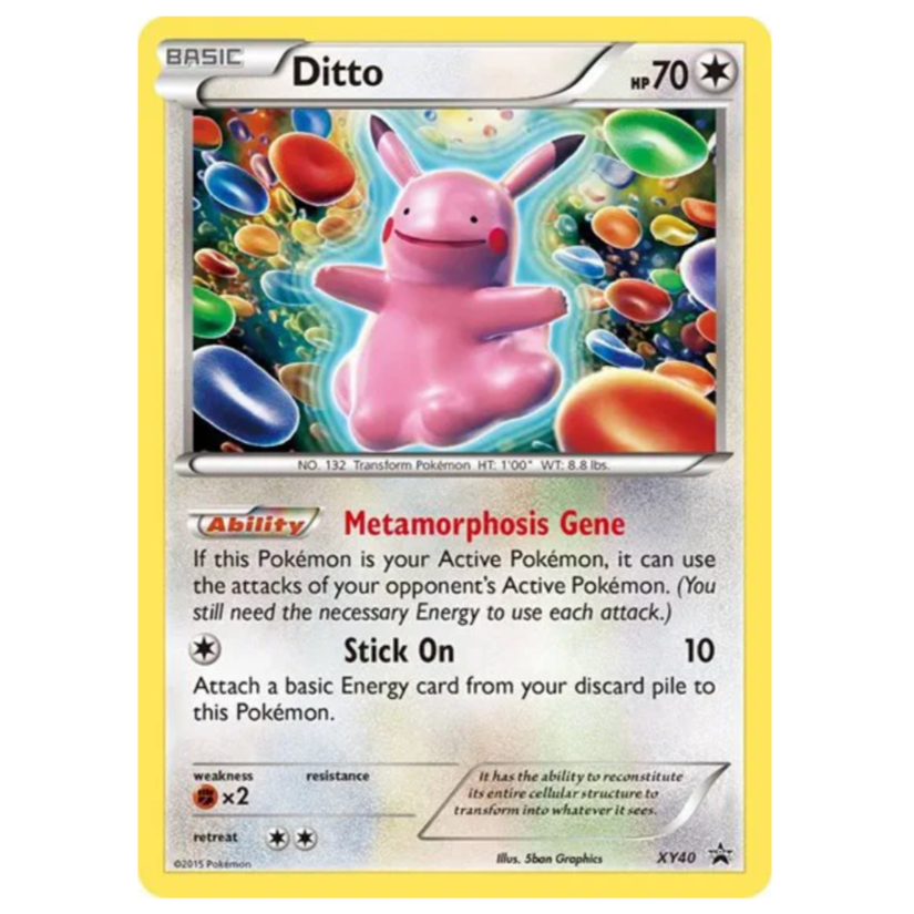 Pokemon TCG Ditto Promo XY40