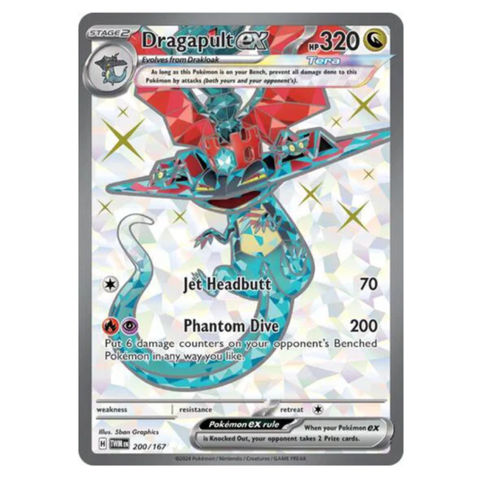 Pokemon TCG Dragapult ex Twilight Masquerade 200/167